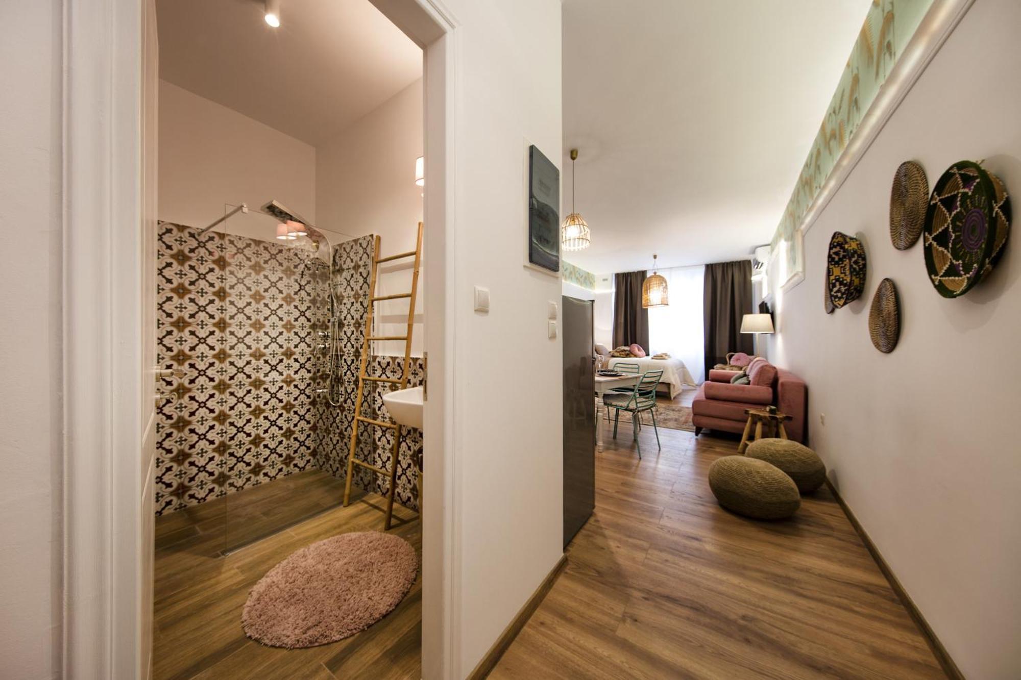 42m² Studio-Apartment, 1 eigene Athen Exterior foto