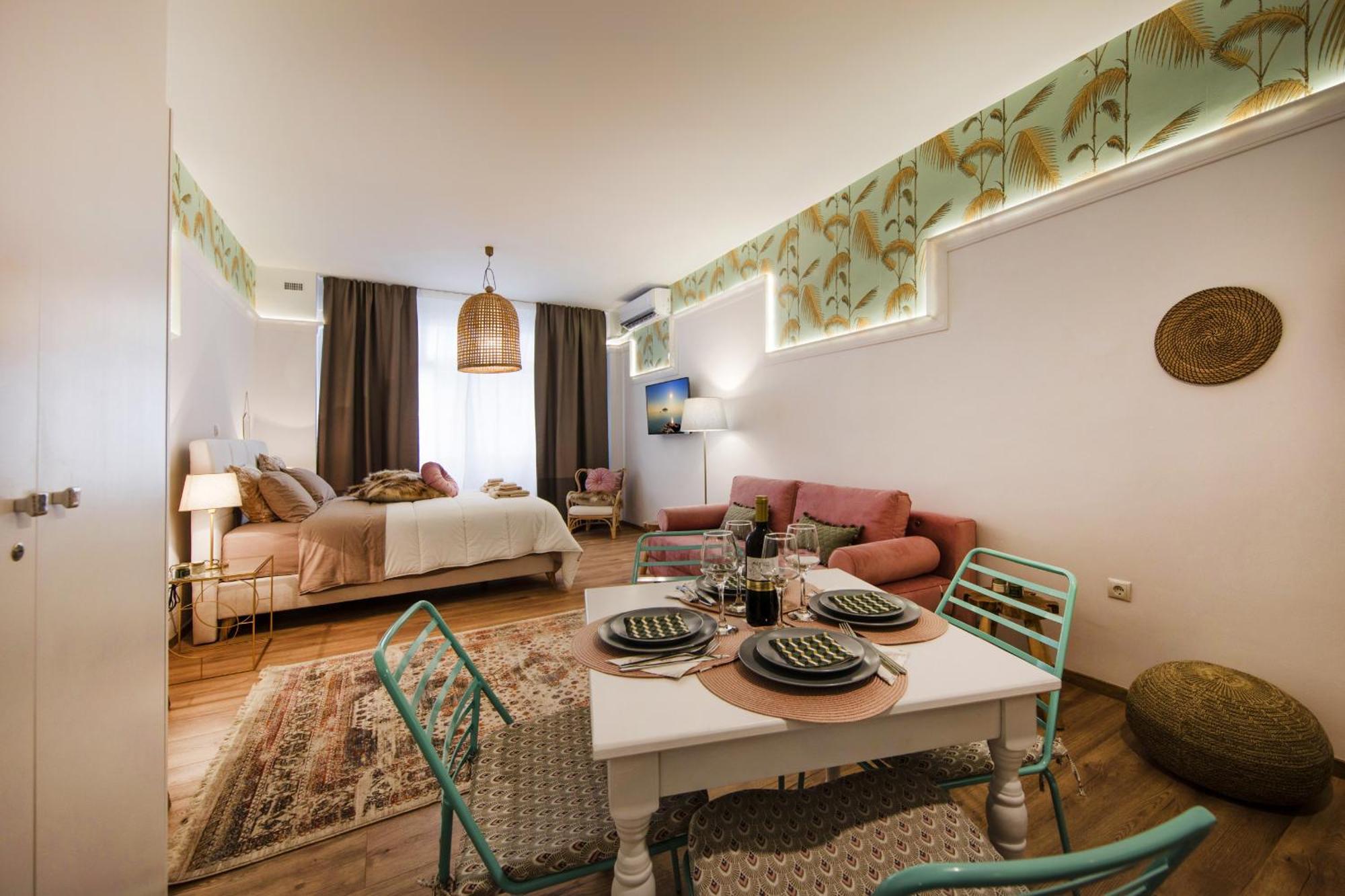 42m² Studio-Apartment, 1 eigene Athen Exterior foto